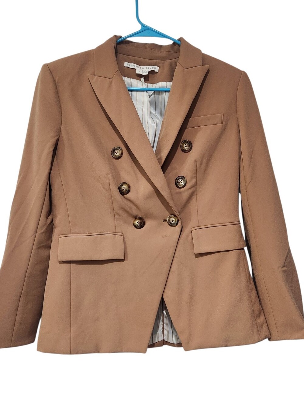 Veronica Beard Miller Dickey Jacket Beige  Size 6 With Matching Pants Size 8 - Picture 5 of 11